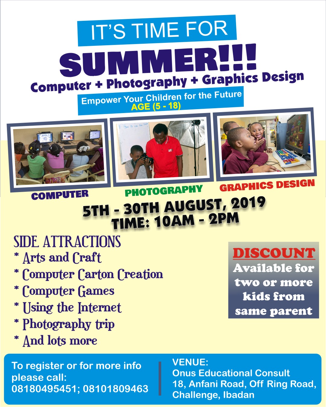 Summer ICT train at Onus Educational Consult, Ibadan